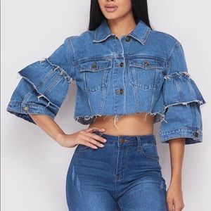 Irregular Crop Denim